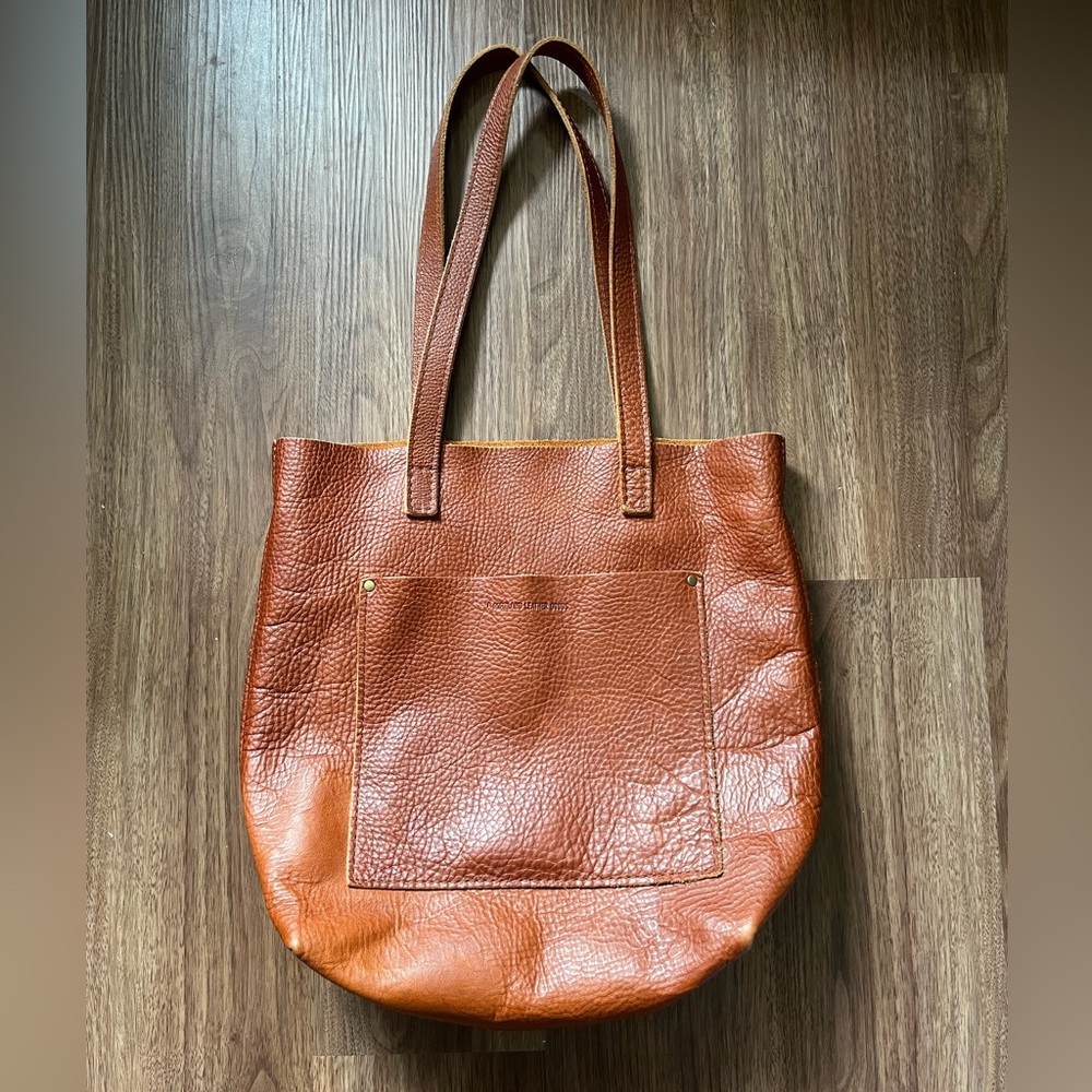 Portland leather goods Crossbody Tote in Seledona